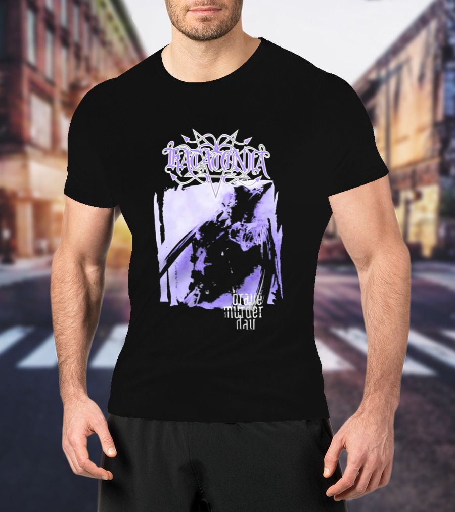 Katatonia Brave Murder Day Album Cover Art Purple Abstract T-Shirt