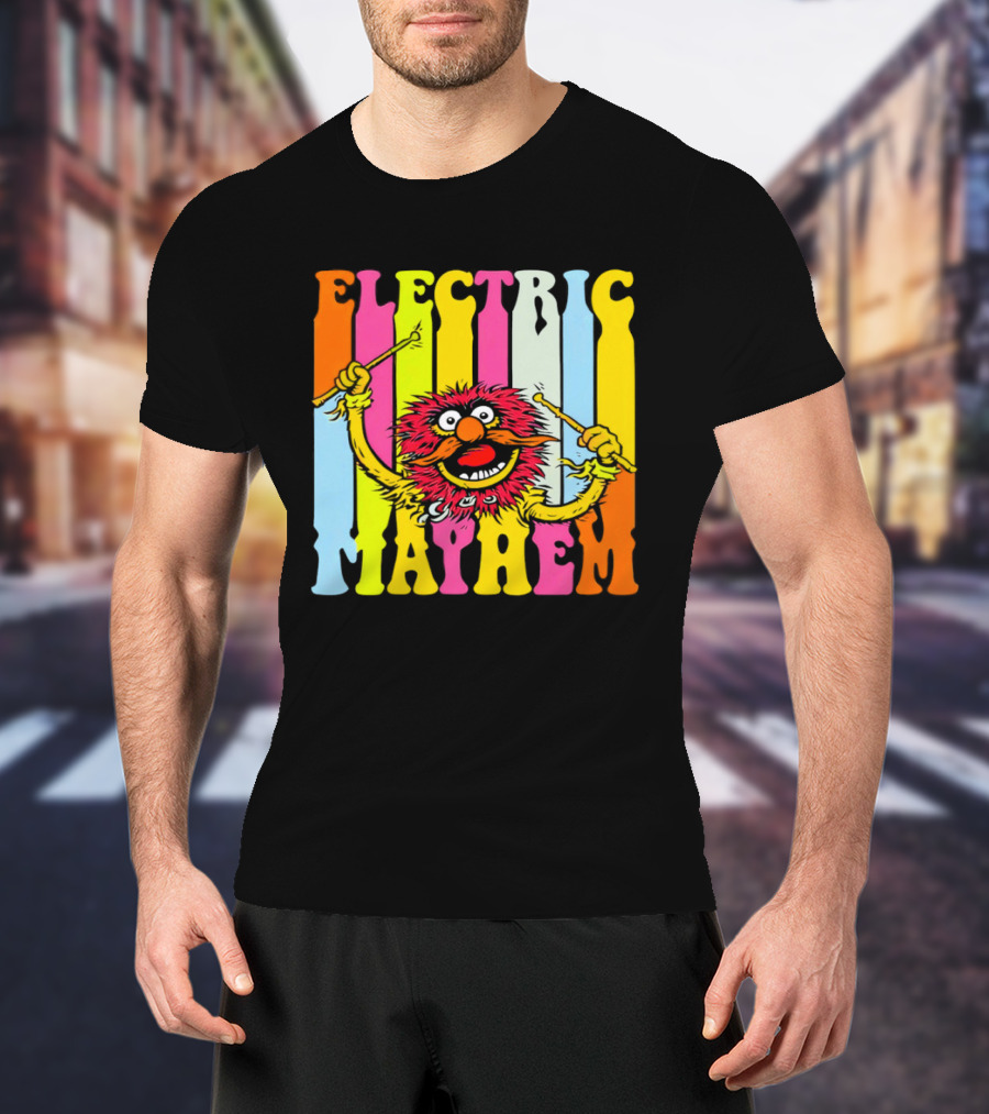 Electric Mayhem Muppets Dr. Teeth Animal Drummer T-Shirt