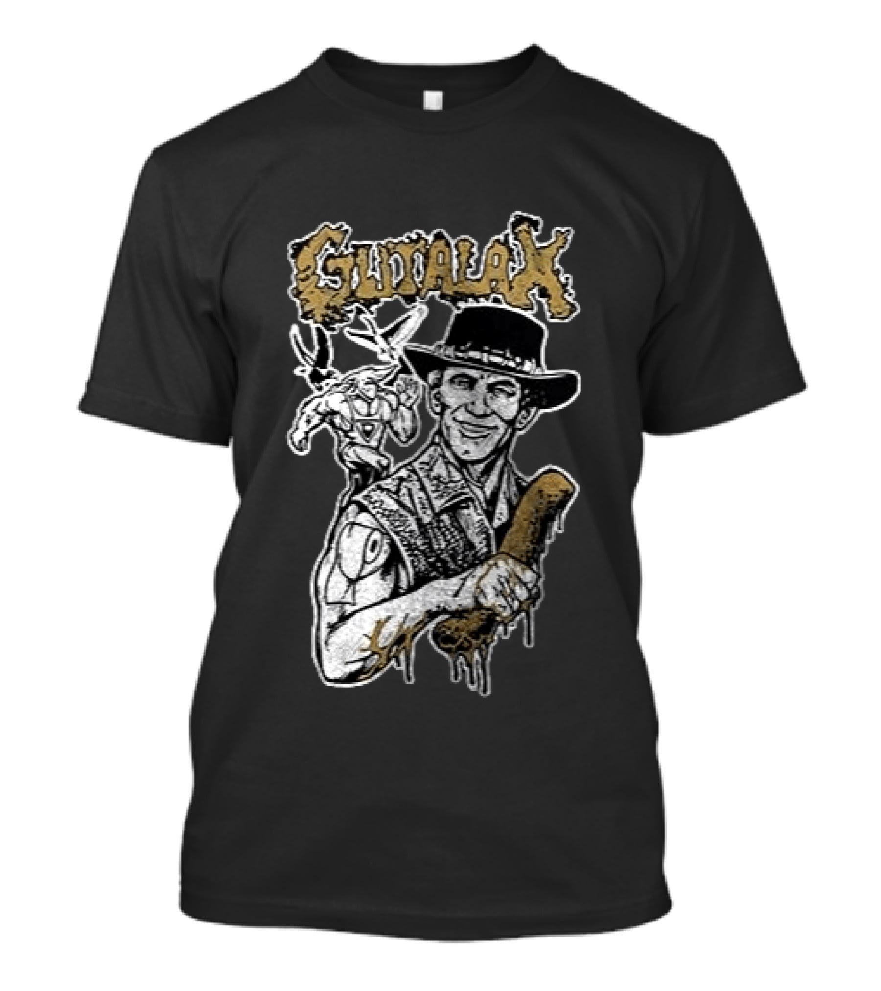 Gutalax Smear Campaign Dates Schedule Crocodile Dundee T-Shirt