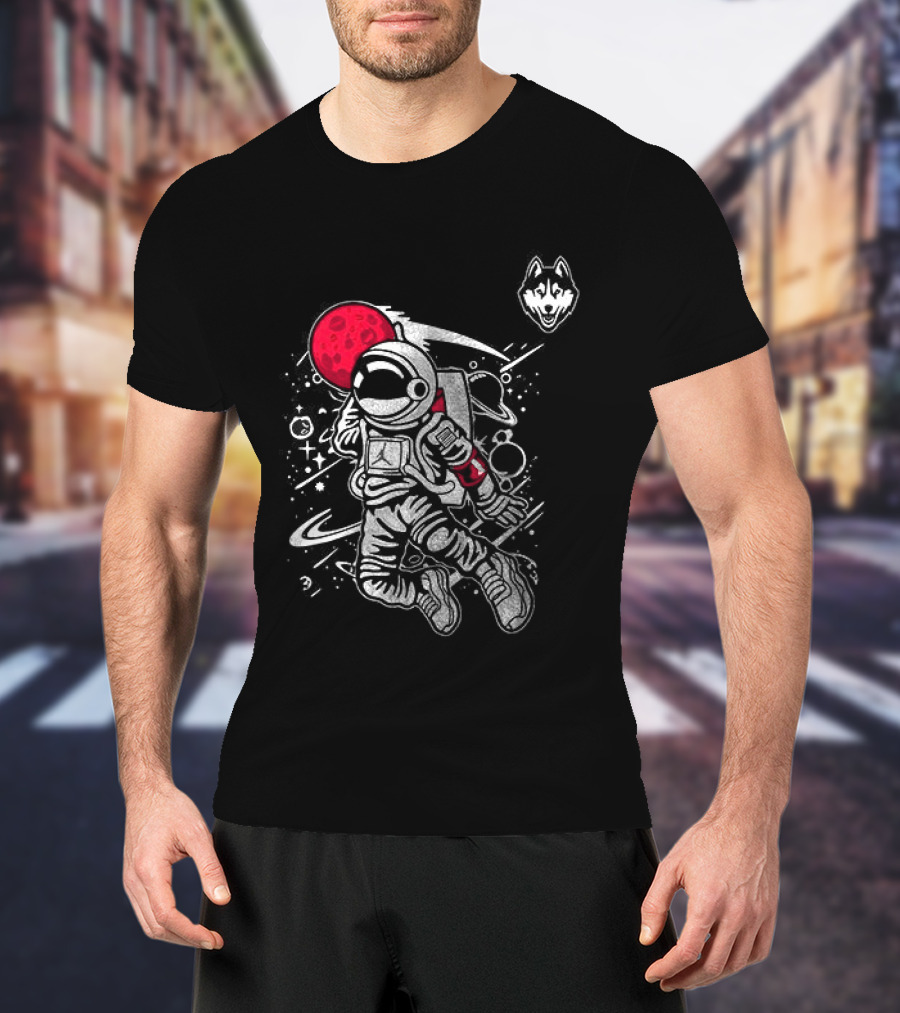 UConn Huskies 2026 Space Astronaut Adventure T-Shirt