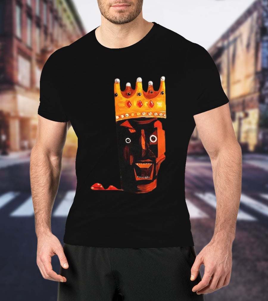 Ye At Coachella King Crowned Abstract Face T-Shirt