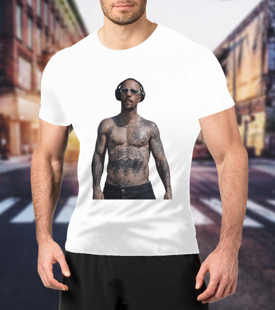 Adam Levine Maroon 5 Smoking Tattoos And Headphones T-Shirt