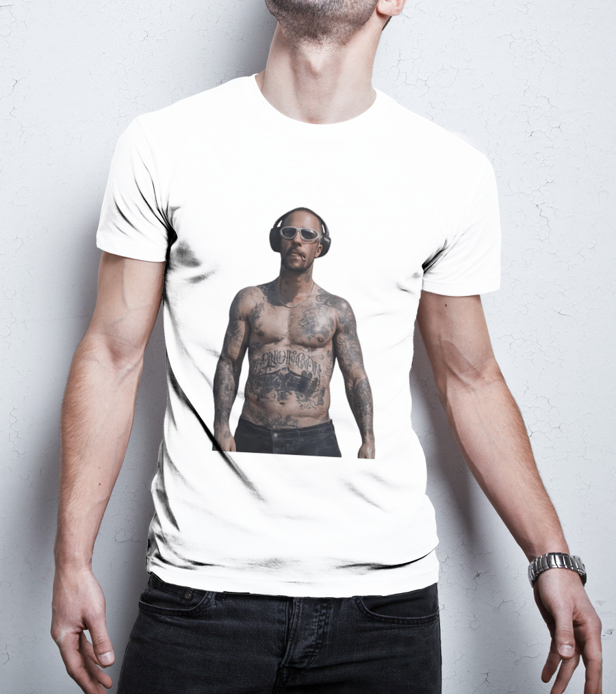 Adam Levine Maroon 5 Smoking Tattoos And Headphones T-Shirt