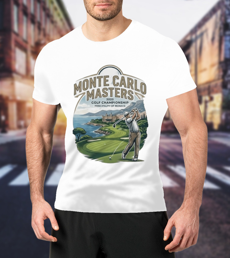 Monte Carlo Masters 2020 Golf Championship Principality Of Monaco T-Shirt