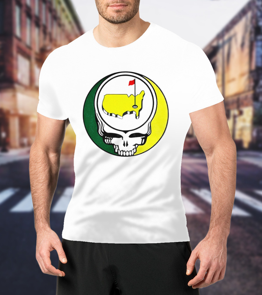 Masters Tournament 2026 Grateful Dead Skull Country Map Flag T-Shirt