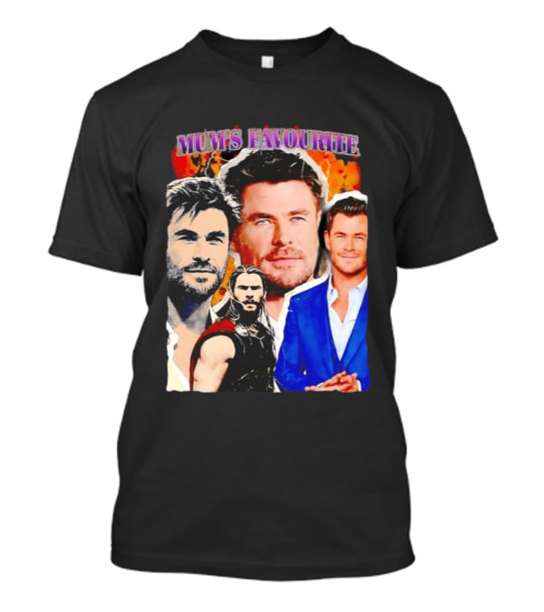 Mum's Favourite Chris Hemsworth Collage T-Shirt