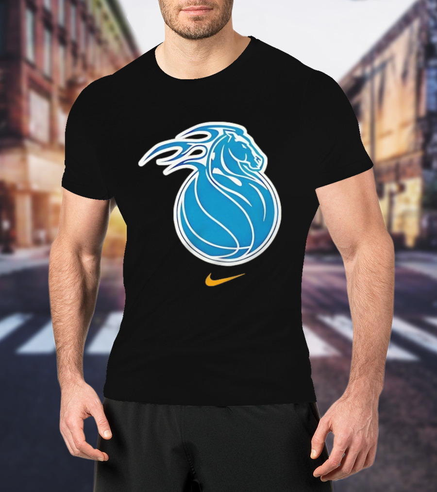 Detroit Pistons City Edition 2025 26 Nike Basketball Horse Concept T-Shirt