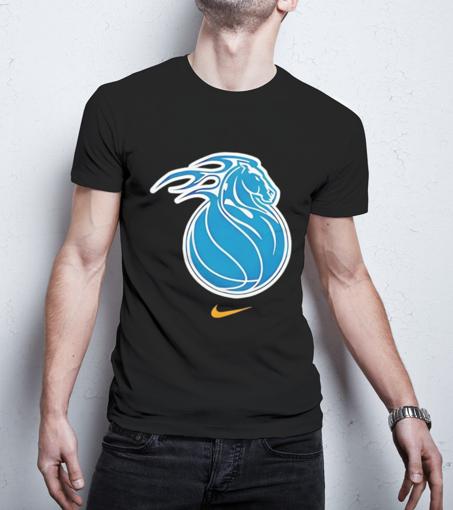 Detroit Pistons City Edition 2025 26 Nike Basketball Horse Concept T-Shirt