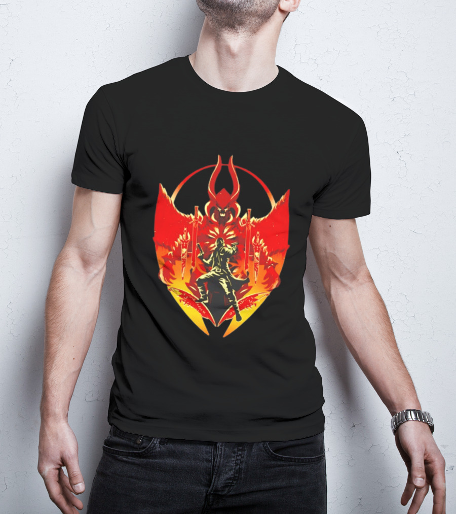 Devil May Cry Dante Fiery Demon Crest Iconography T-Shirt