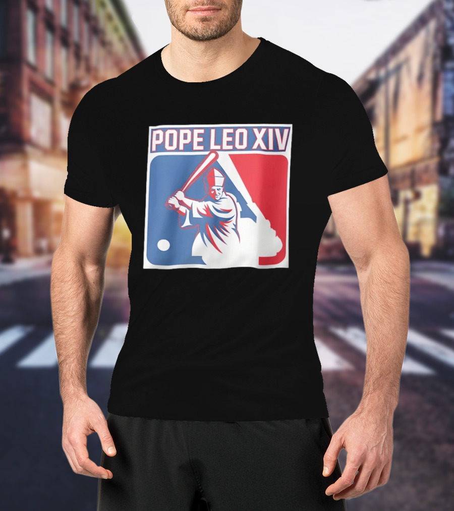 Pope Leo XIV Baseball Catholic MLB T-Shirt