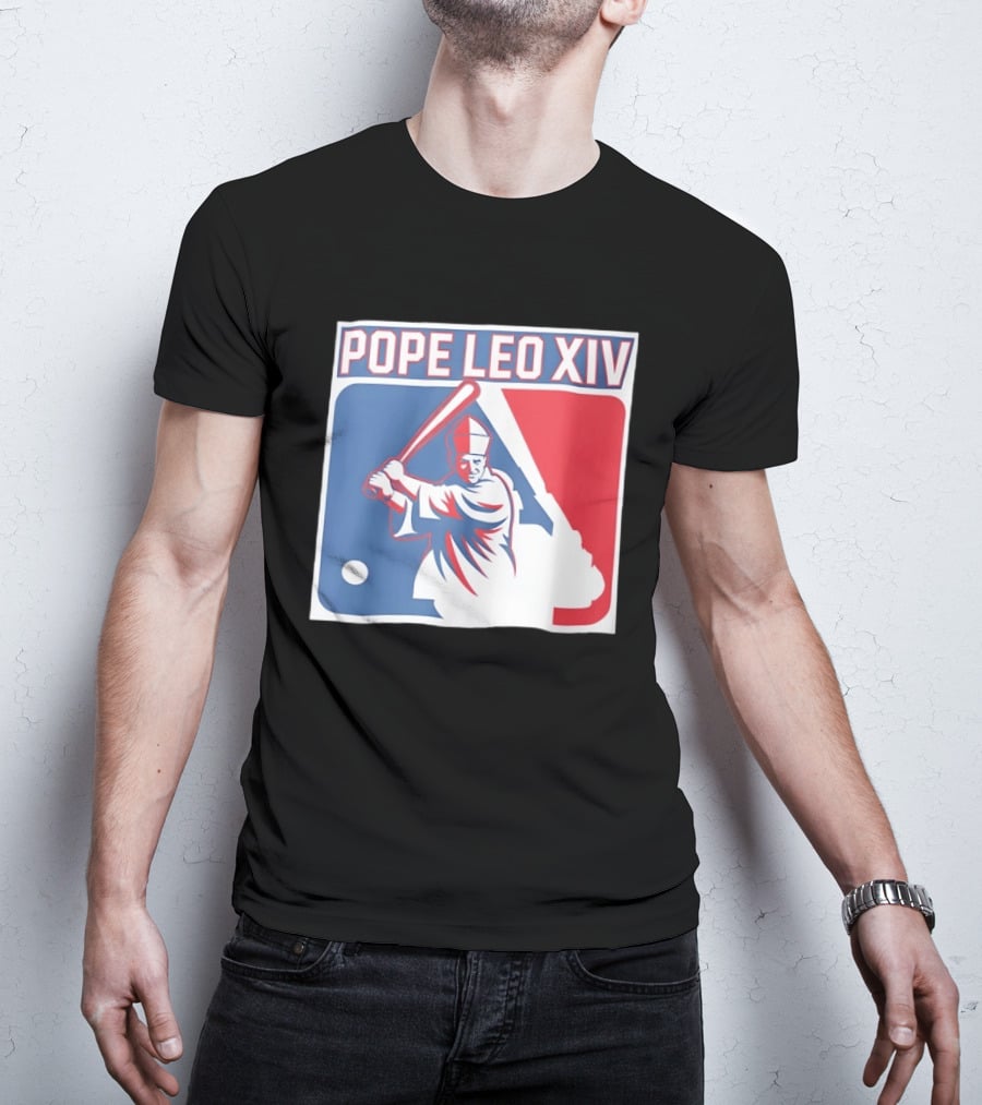 Pope Leo XIV Baseball Catholic MLB T-Shirt