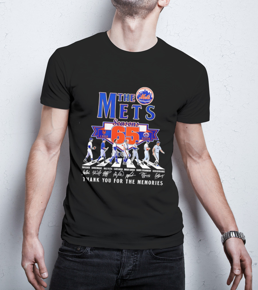 The Mets 65 Seasons 1962 2026 Thank You For The Memories T-Shirt