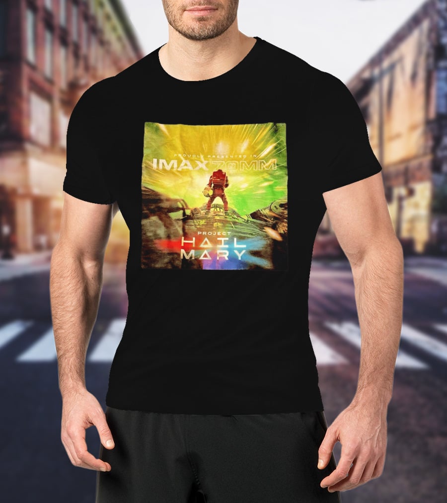 Proudly Presented Imax Zomm Project Hail Mary Space Adventure T-Shirt