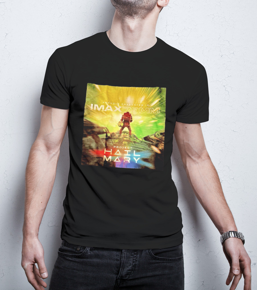 Proudly Presented Imax Zomm Project Hail Mary Space Adventure T-Shirt