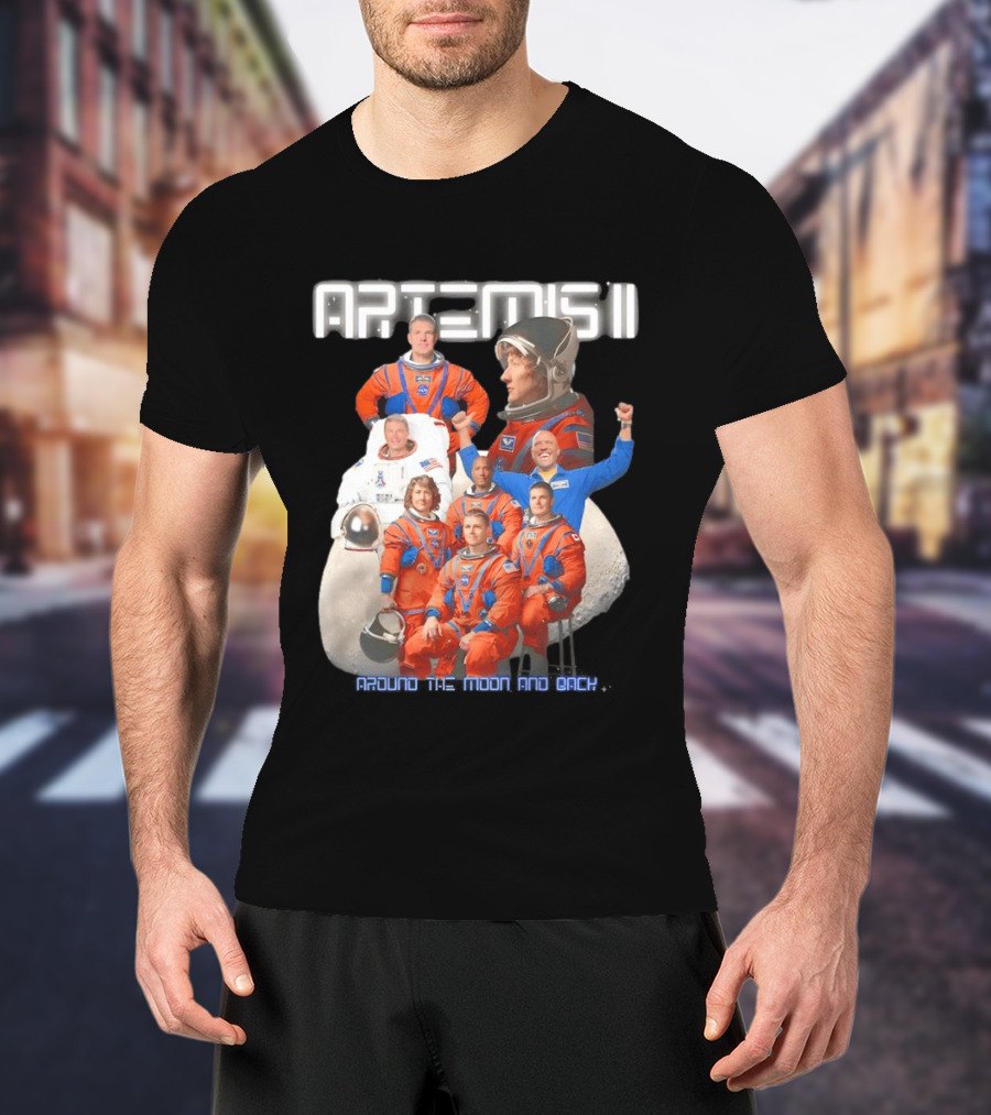 Artemis II Crew Around The Moon Mission T-Shirt