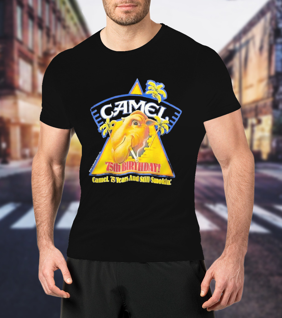 Camel 75th Birthday 75 Years And Still Smokin T-Shirt