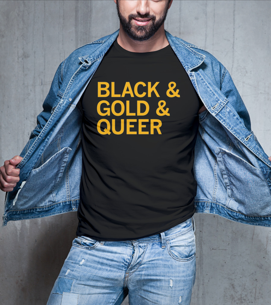 Black And Gold And Queer T-Shirt