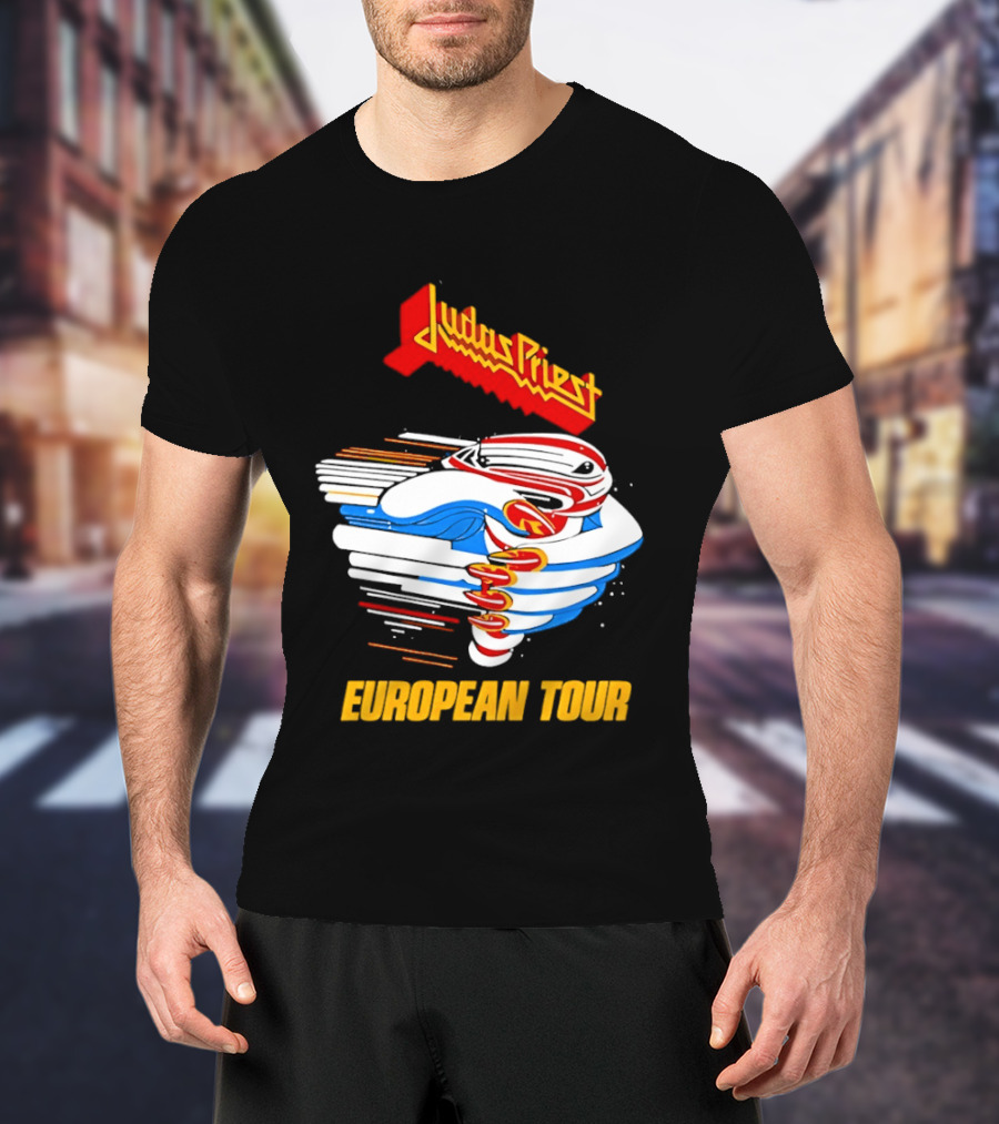 Judas Priest Turbo 40th Anniversary European Tour 1986 T-Shirt