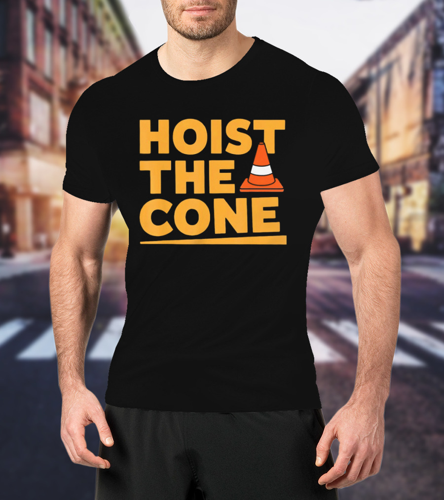 Pittsburgh Pirates Hoist The Cone Meme Traffic Cone Baseball T-Shirt