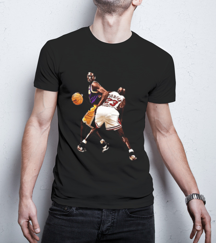 Kobe Bryant Michael Jordan NBA Legends Lakers Bulls Basketball Stars T-Shirt