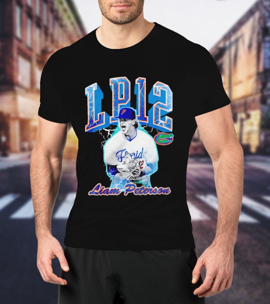 Liam Peterson LP12 Florida Gators Baseball Player T-Shirt