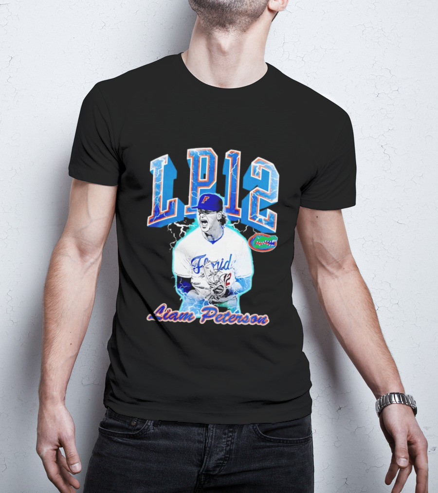Liam Peterson LP12 Florida Gators Baseball Player T-Shirt