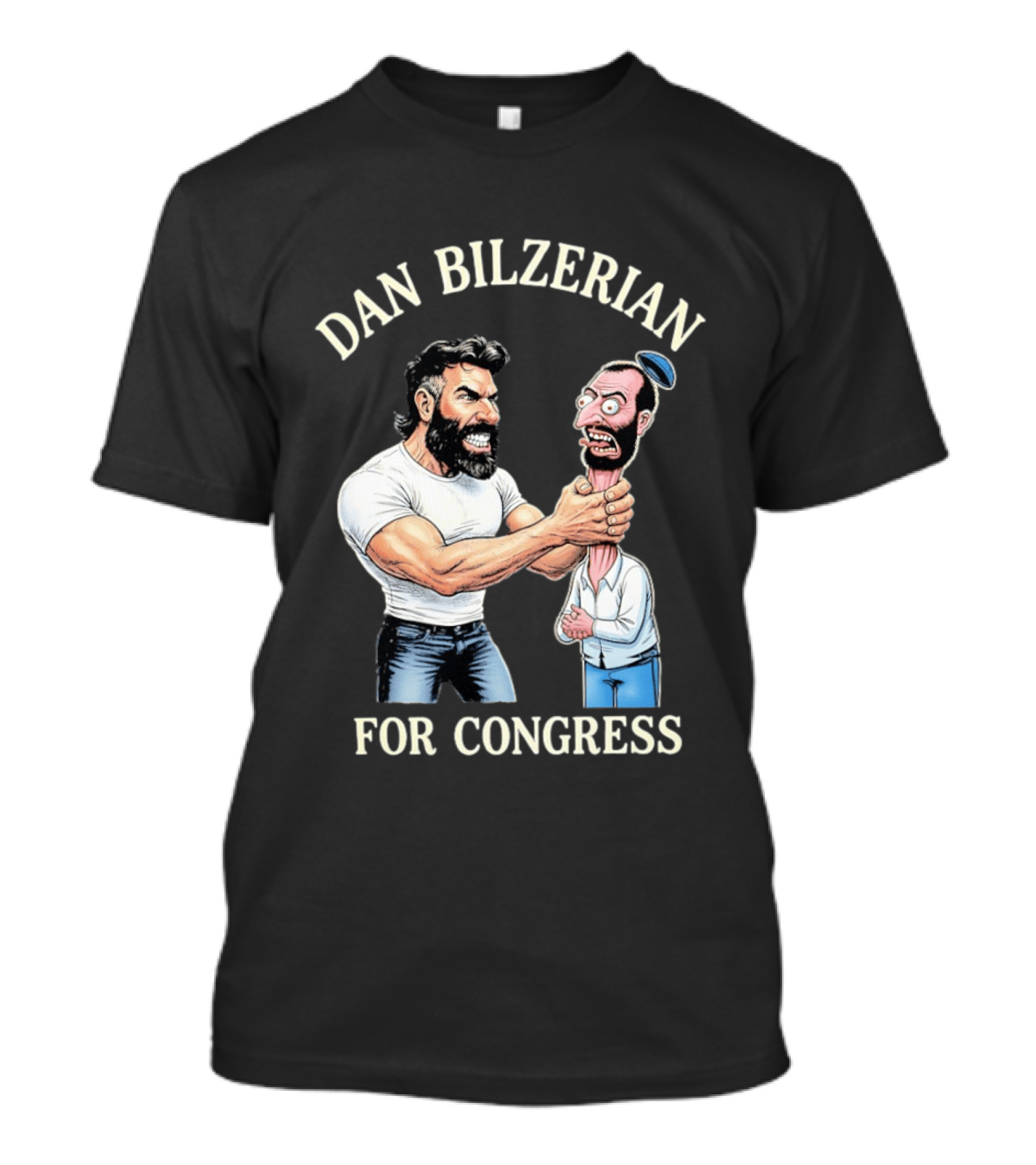 Dan Bilzerian For Congress Funny Caricature T-Shirt