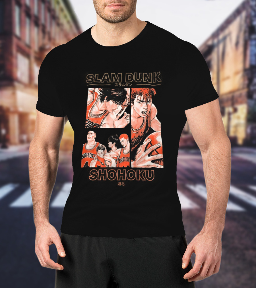 Slam Dunk Shohoku Basketball Anime Characters Manga T-Shirt