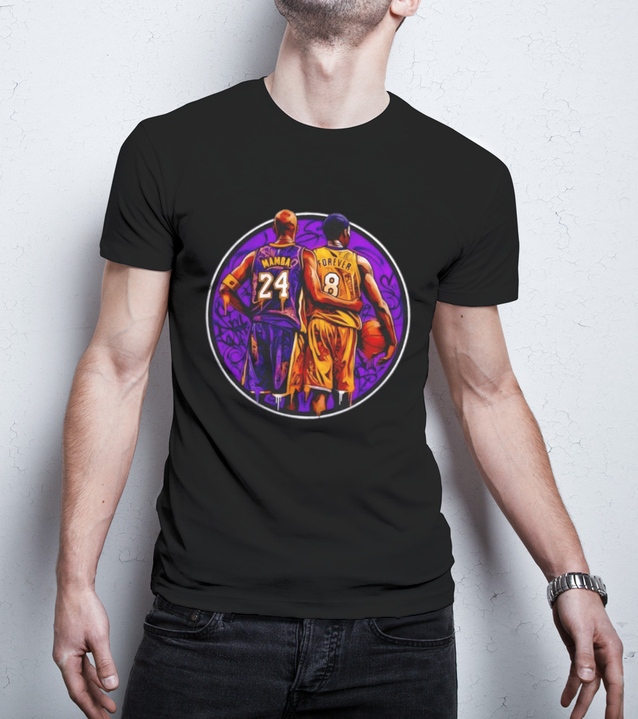 Mamba Forever Kobe Bryant 24 8 Los Angeles Lakers Graffiti T-Shirt
