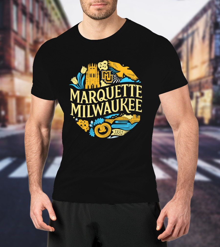 Marquette Milwaukee Golden Eagles MU 1881 T-Shirt