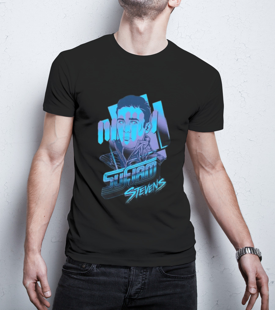 Sufjan Stevens Retro Futuristic Neon T-Shirt