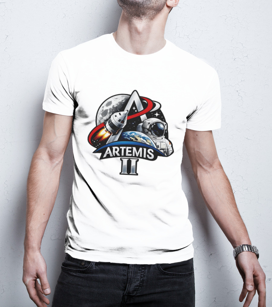 Artemis II NASA Astronaut Moon Mission 2026 T-Shirt