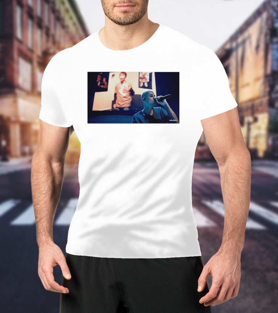 Justin Bieber Coachella Singing Nostalgia With You 2000s Fashion T-Shirt