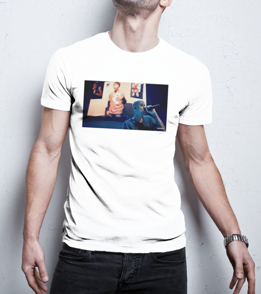 Justin Bieber Coachella Singing Nostalgia With You 2000s Fashion T-Shirt