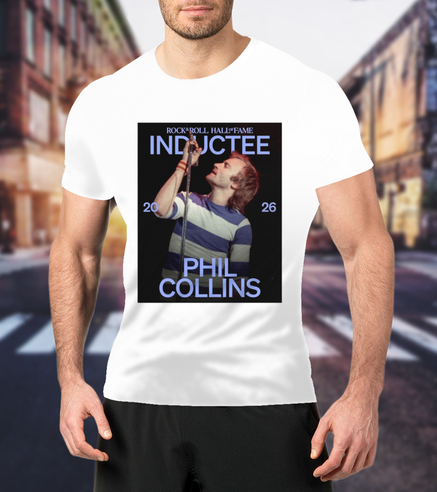 Rock Roll Hall Of Fame 2026 Inductee Phil Collins T-Shirt