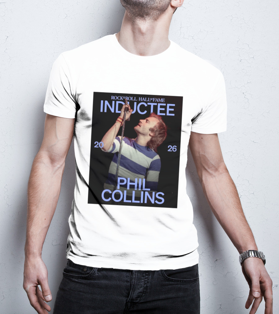 Rock Roll Hall Of Fame 2026 Inductee Phil Collins T-Shirt
