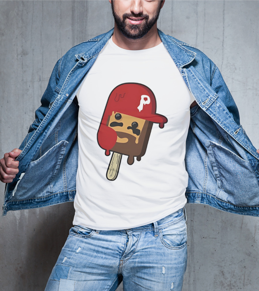 Bryce Harper Philadelphia Phillies Popsicle Red Cap Ice Cream T-Shirt