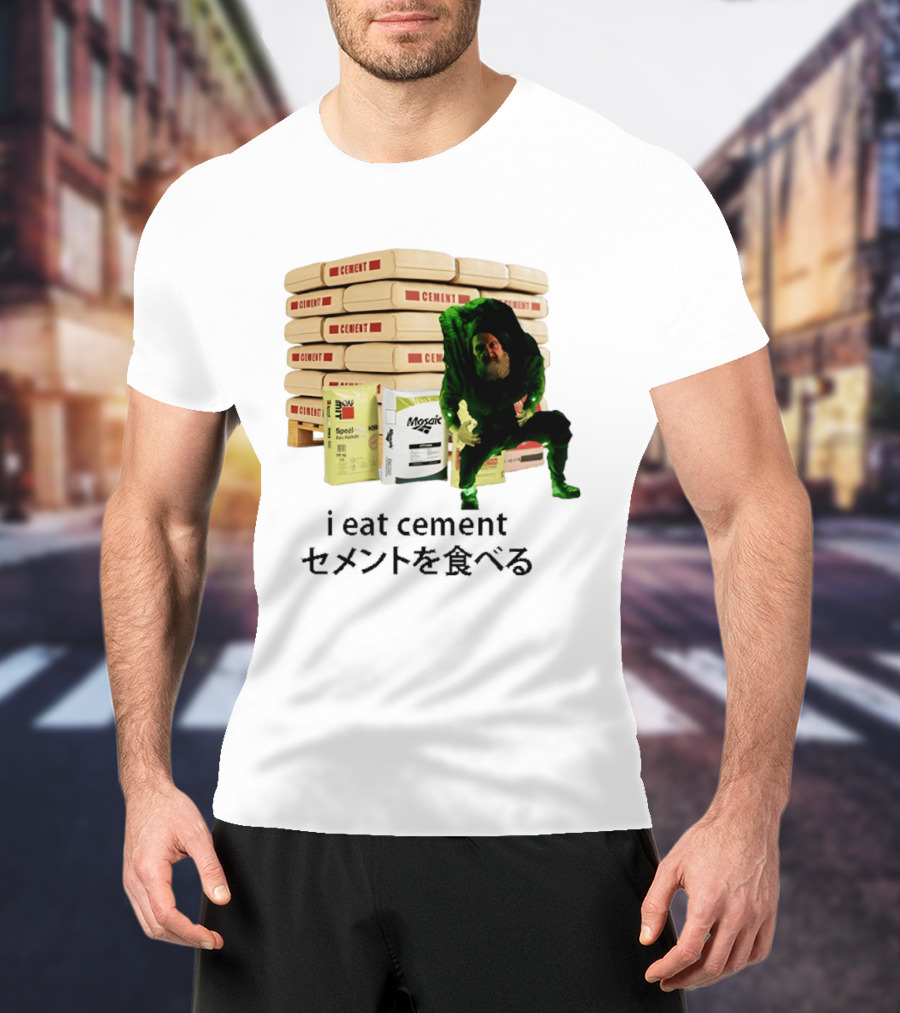 I Eat Cement Surreal Humor Poe's Favorite Snack Cement T-Shirt