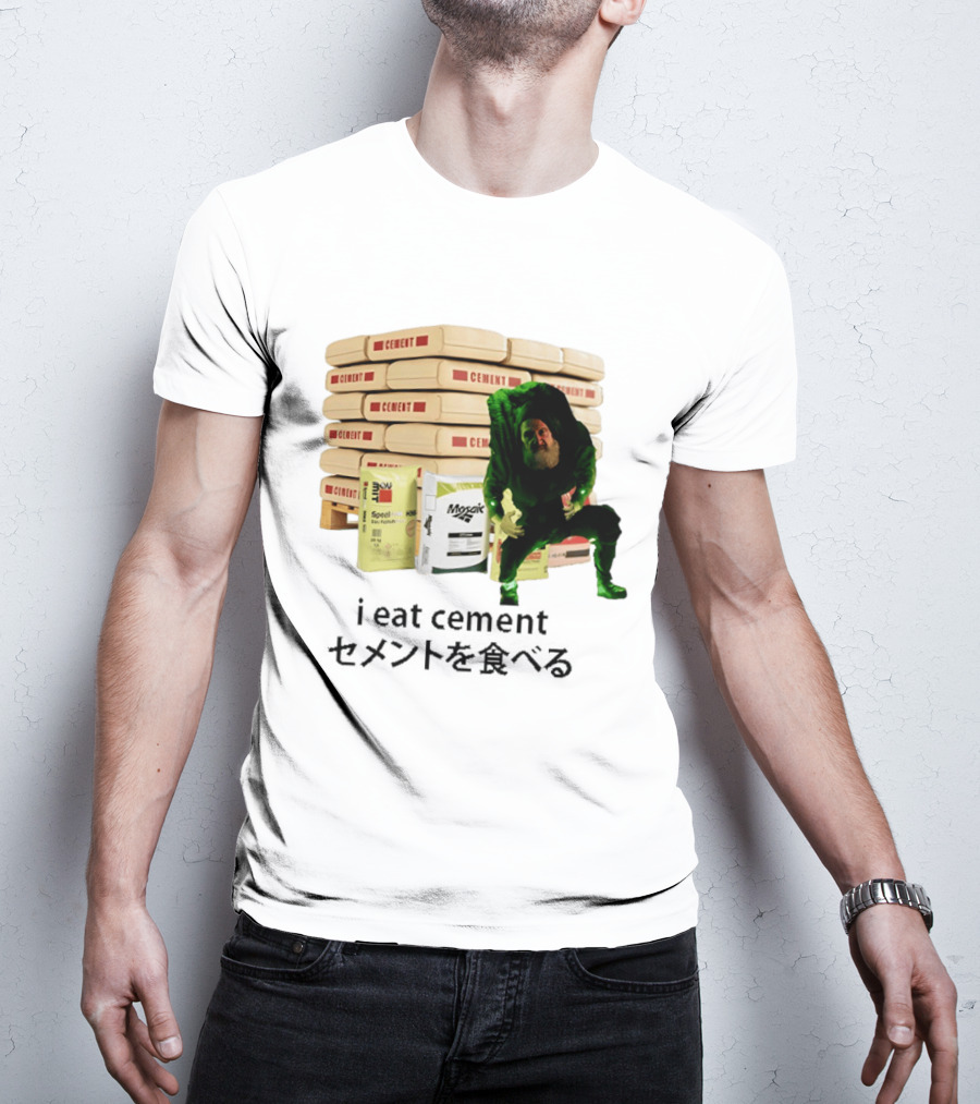 I Eat Cement Surreal Humor Poe's Favorite Snack Cement T-Shirt