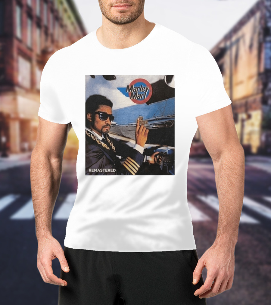 Marley Marl Remastered Cover With Sunglasses And Chains T-Shirt