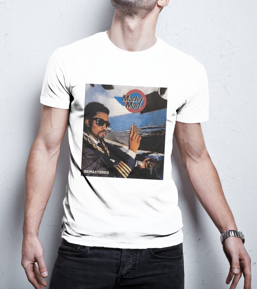 Marley Marl Remastered Cover With Sunglasses And Chains T-Shirt