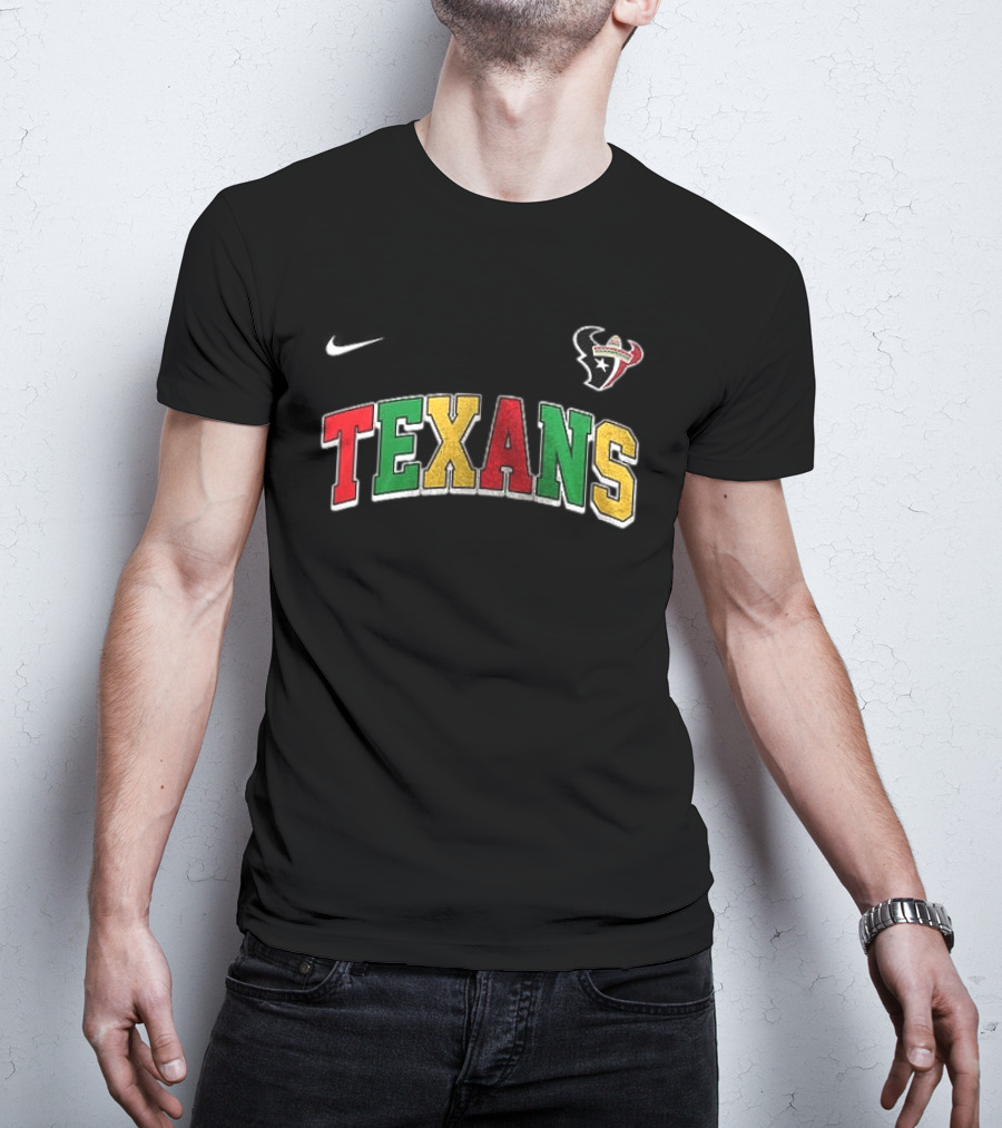 Houston Texans Cinco De Drinko Bitchachos Skeleton Tex Mex Vibes T-Shirt