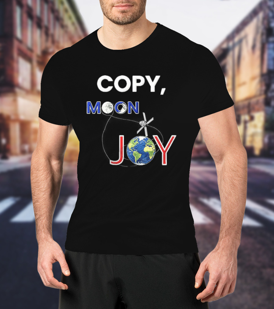 Copy Moon Joy Earth Astronaut Artemis II T-Shirt