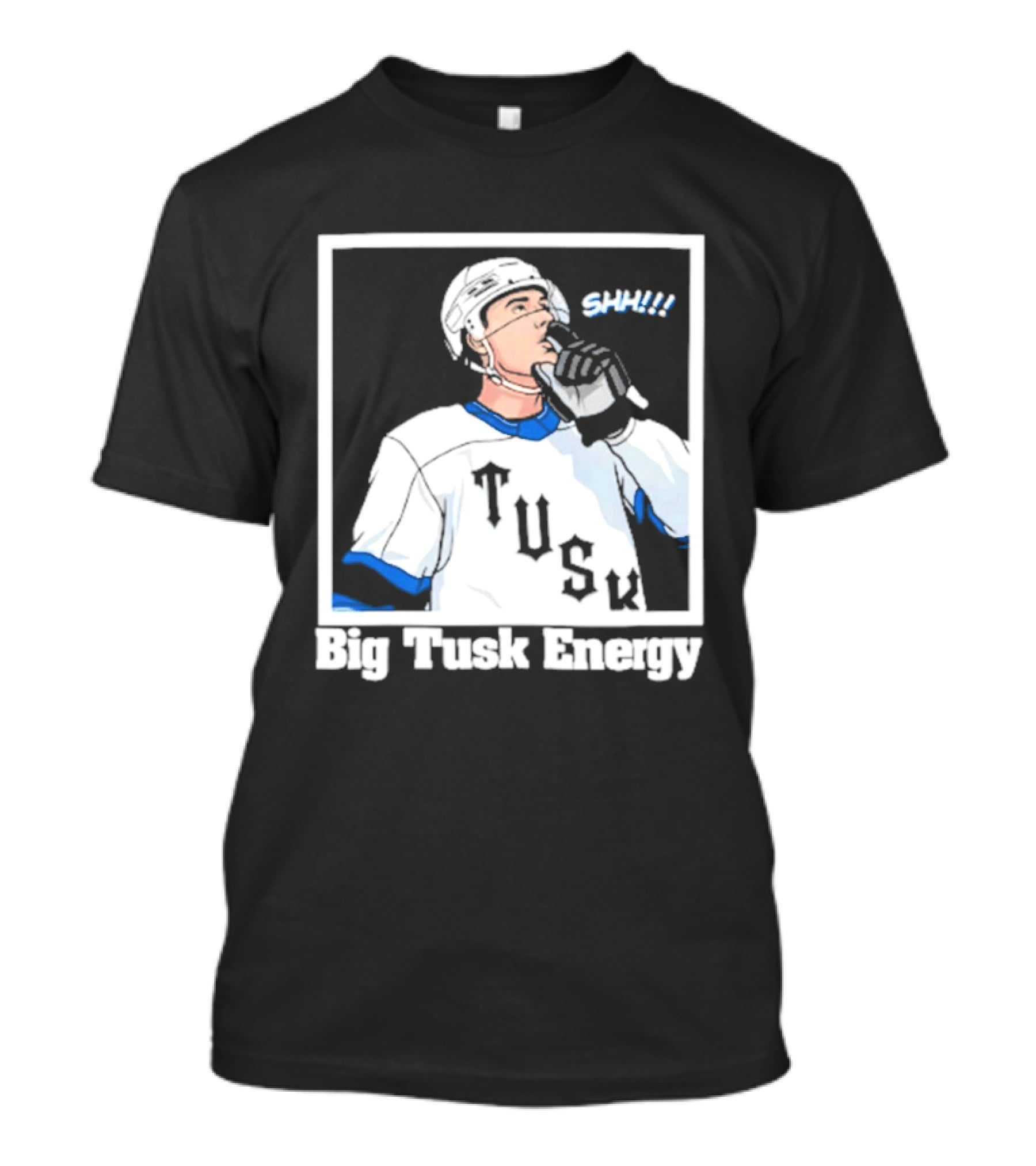 Big Tusk Energy Sip Hockey Tusk Player T-Shirt