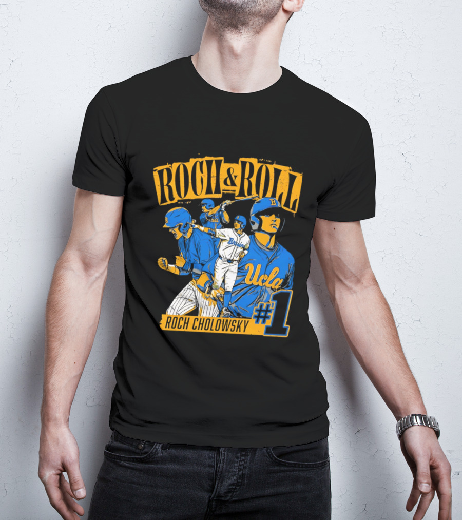 Roch Cholowsky UCLA Bruins Roch & Roll Baseball #1 T-Shirt