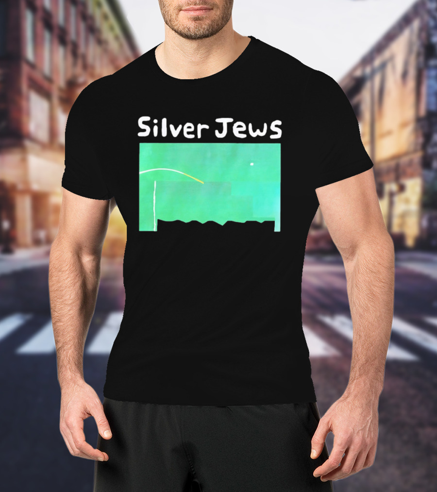 Silver Jews Green Abstract T-Shirt