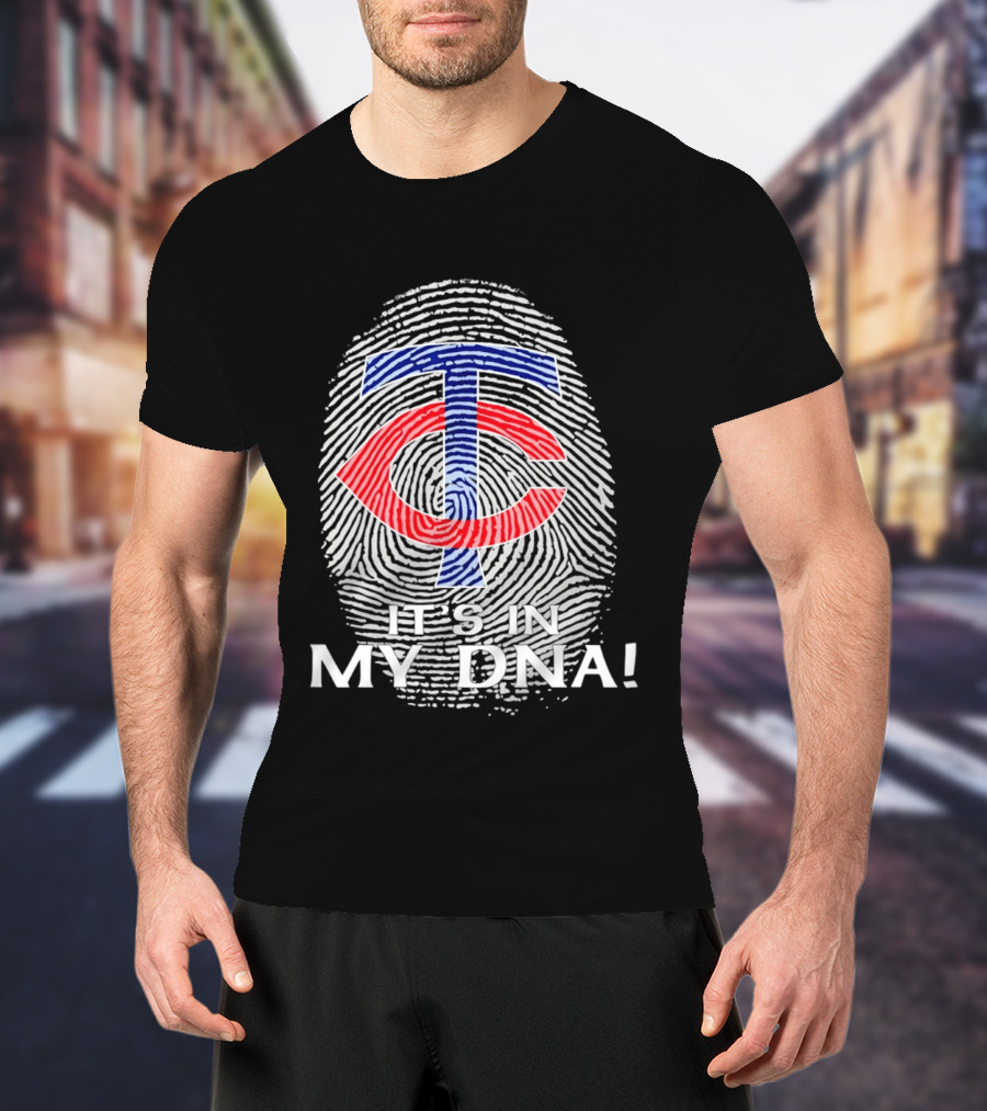 Minnesota Twins TC It's In My DNA Fingerprint T-Shirt