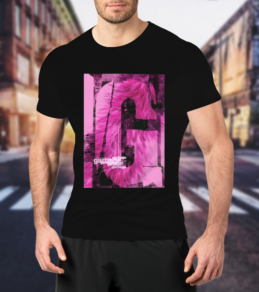 Garbage Royal Albert Hall April 2026 Tour Pink Fur T-Shirt