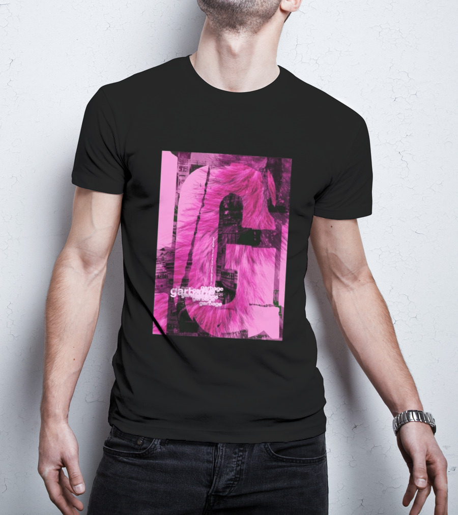 Garbage Royal Albert Hall April 2026 Tour Pink Fur T-Shirt