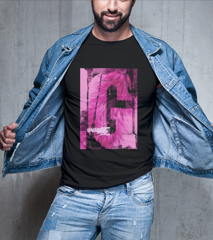 Garbage Royal Albert Hall April 2026 Tour Pink Fur T-Shirt